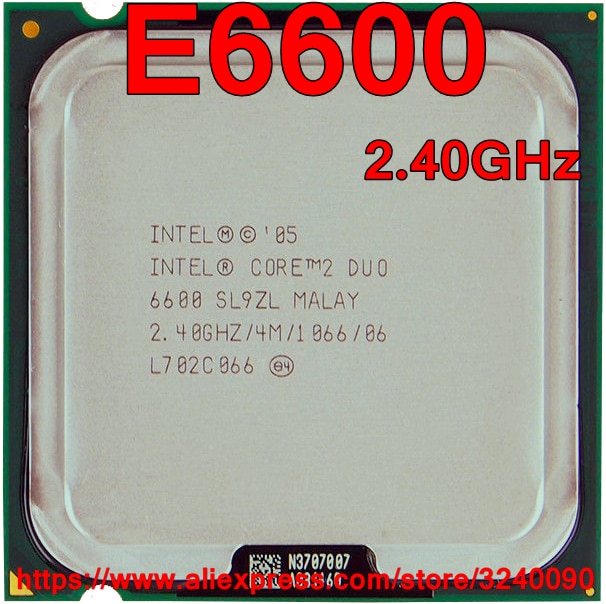 CPU ھ 2  μ, E6600, 2.40GHz, 4M, 1066M..